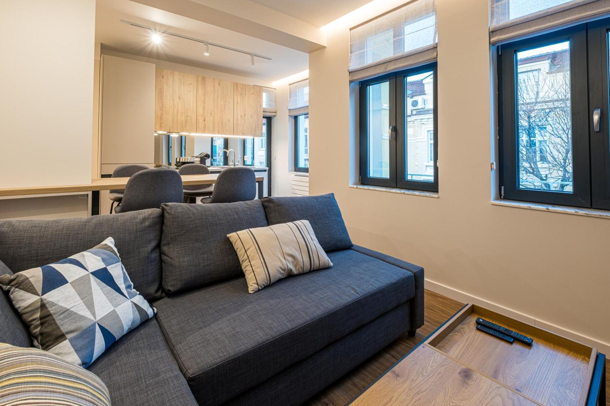 North 21 - Brand New Modern 1Bd Apt In Sofia Center By Flat Mаnager ภายนอก รูปภาพ